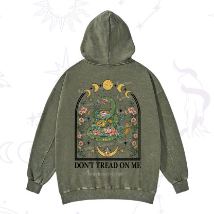 Purplehecate Don't Tread On Me Washed Hoodie