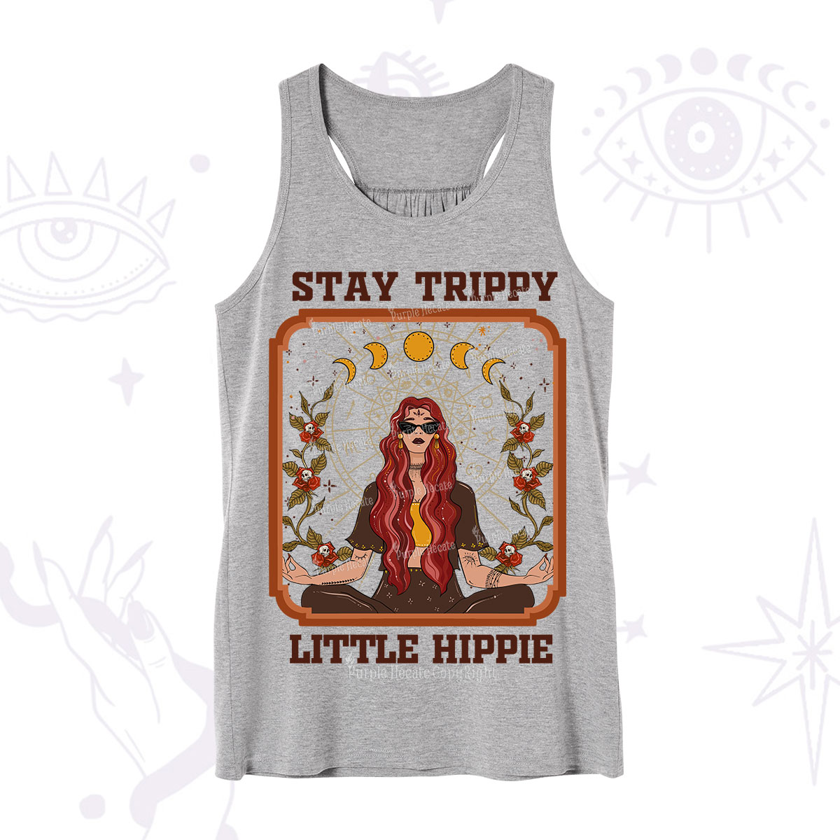 Purplehecate Stay Trippy Little Witchy Hippie Tank