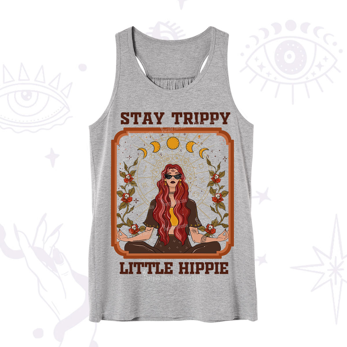 Purplehecate Stay Trippy Little Witchy Hippie Tank