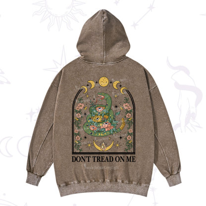 Purplehecate Don't Tread On Me Washed Hoodie