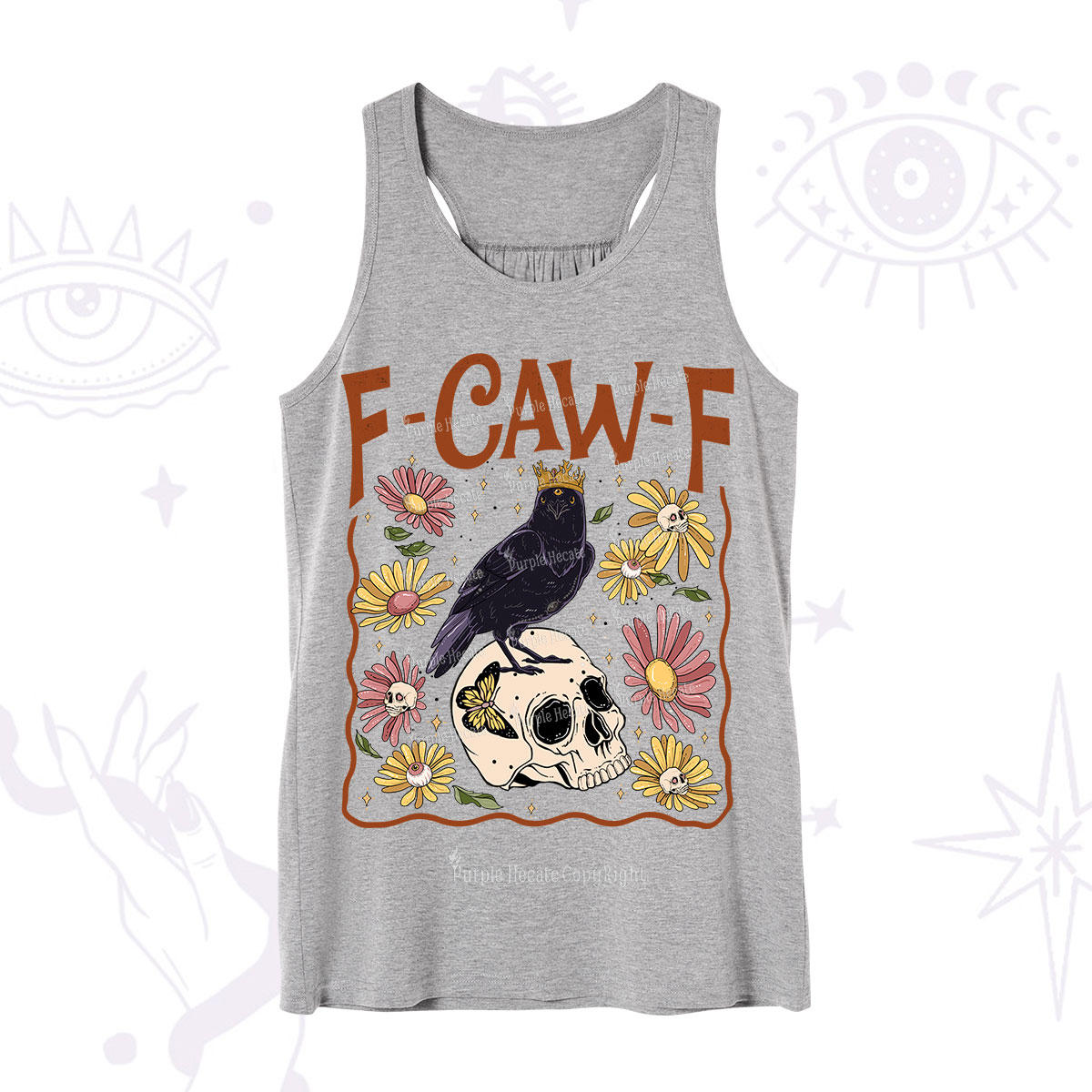 Purplehecate Funny F-Caw-F Crow Tank