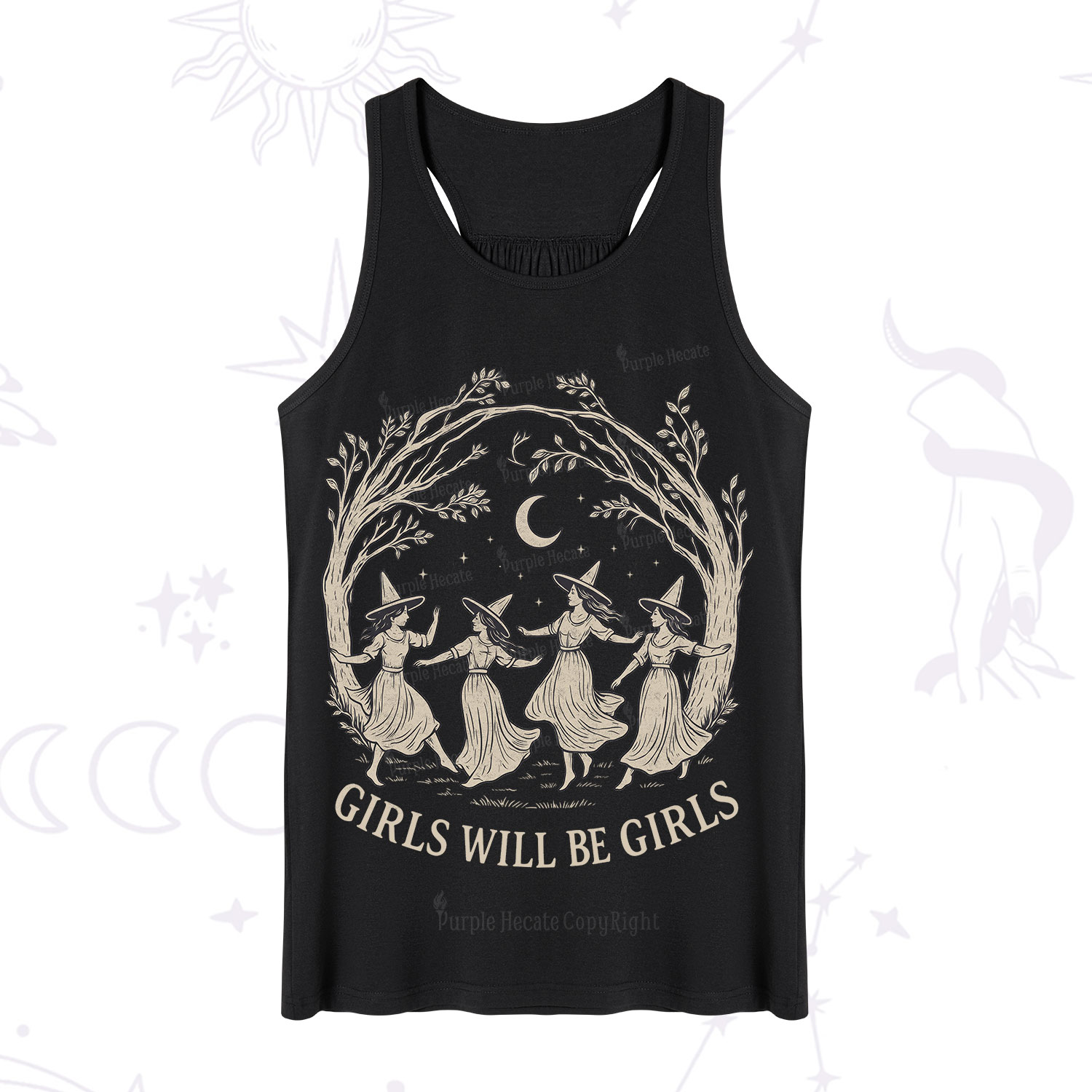 Purplehecate Girls Will Be Girls Witch Tank