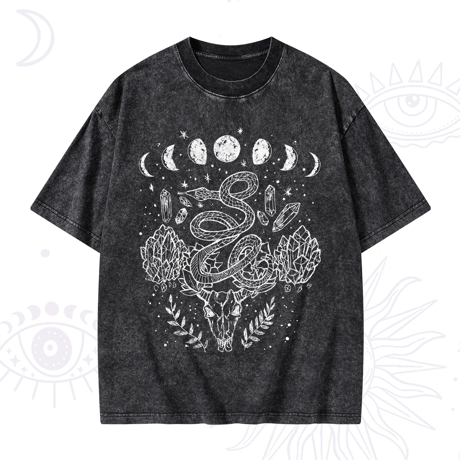 Purplehecate Crystals Witchy Washed T-Shirt