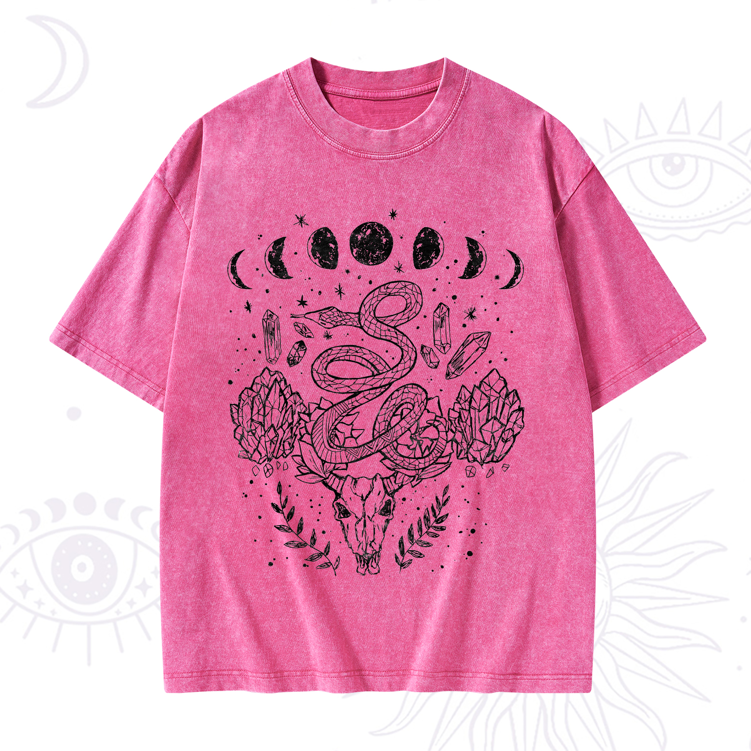 Purplehecate Crystals Witchy Washed T-Shirt
