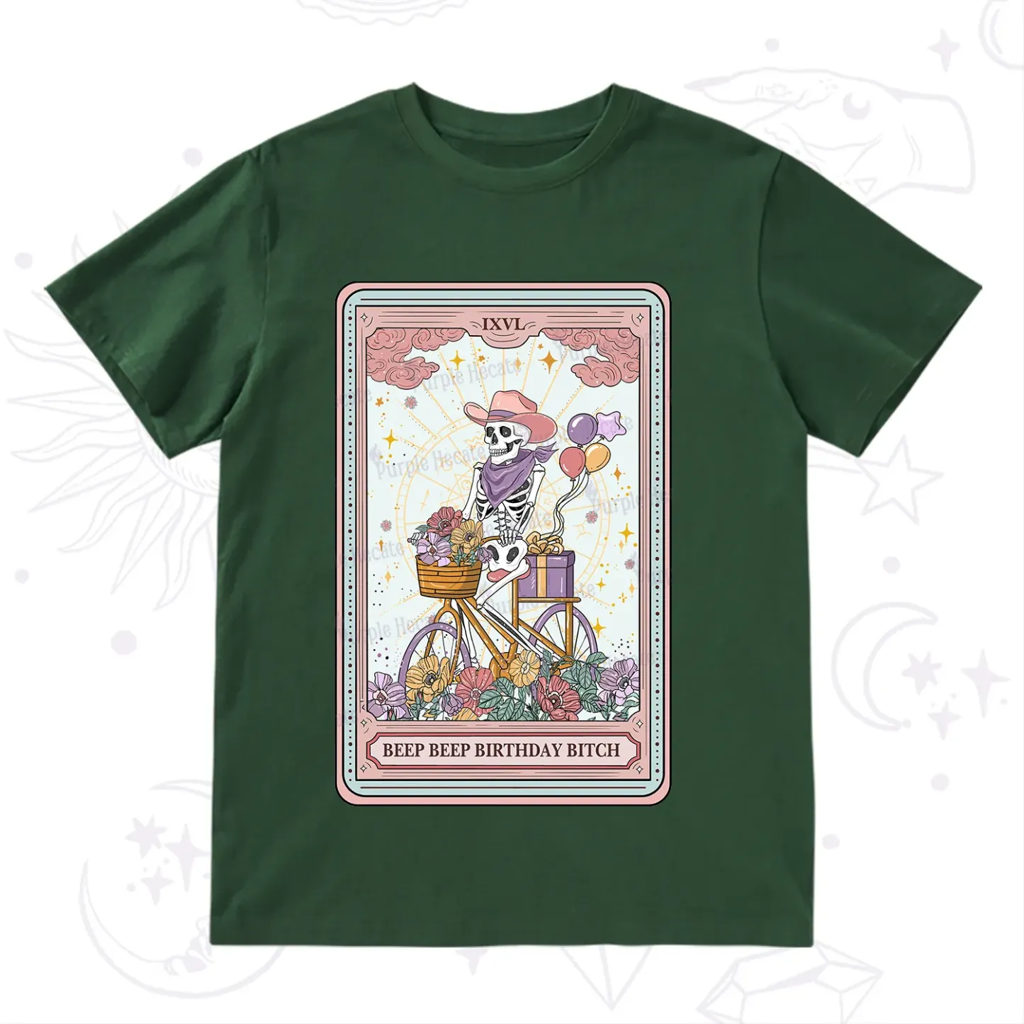 Purplehecate The Beep Beep Birthday Bitch Tarot T-Shirt