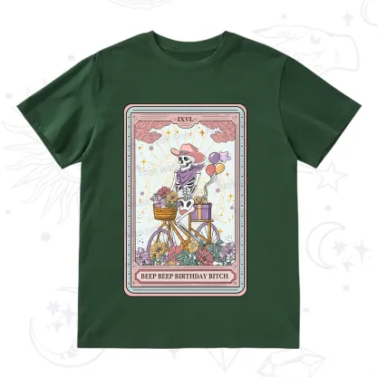 Purplehecate The Beep Beep Birthday Bitch Tarot T-Shirt