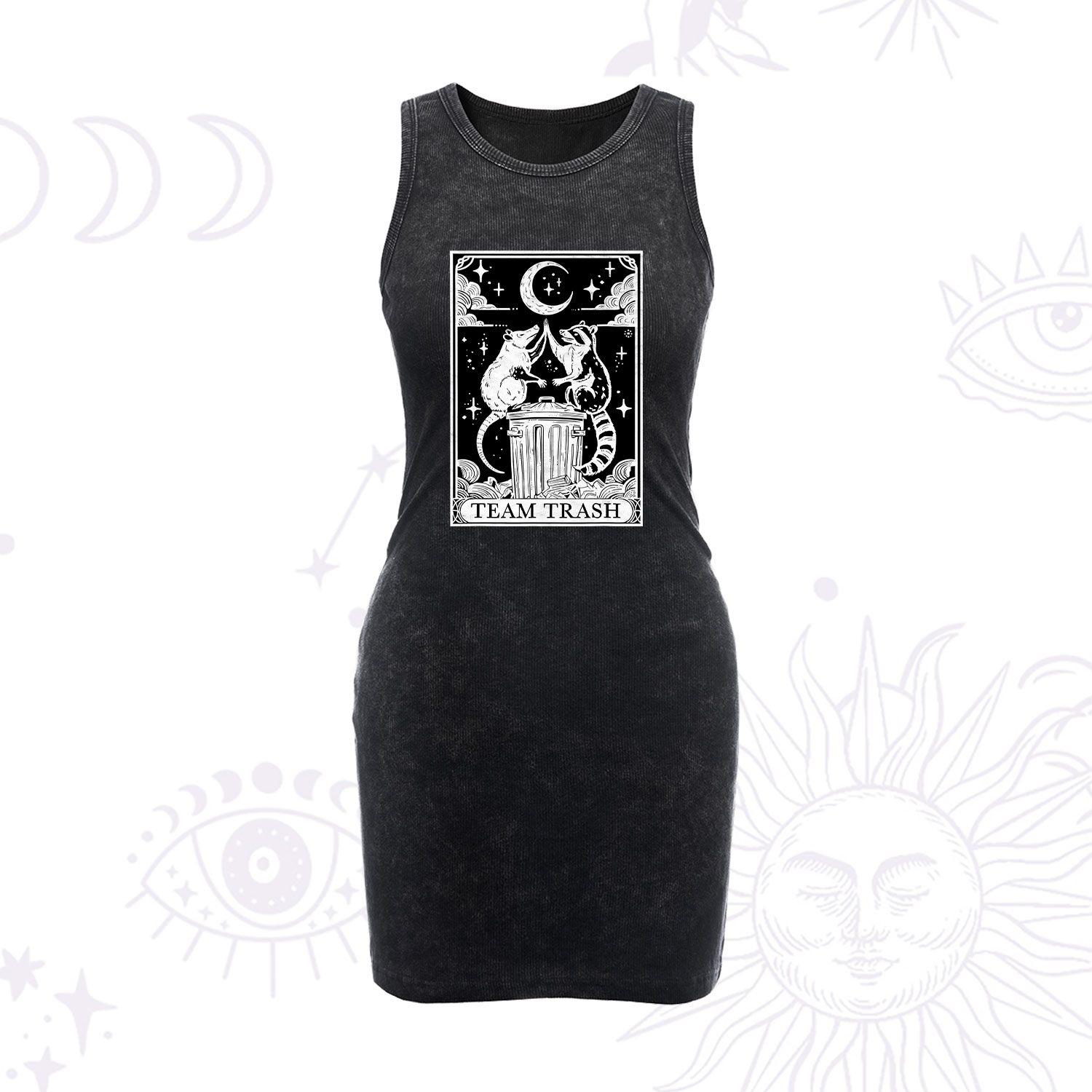 Purplehecate The Team Trash Tarot Vintage Bodycon Tank Dress