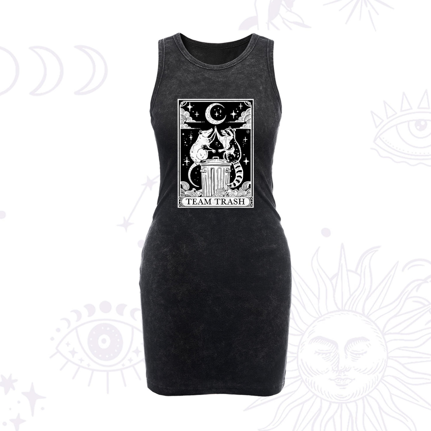Purplehecate The Team Trash Tarot Vintage Bodycon Tank Dress