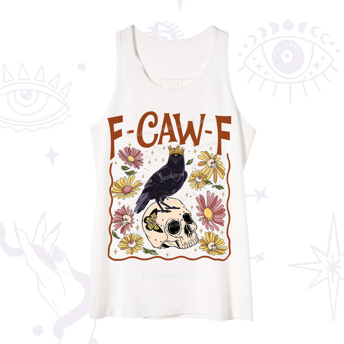 Purplehecate Funny F-Caw-F Crow Tank