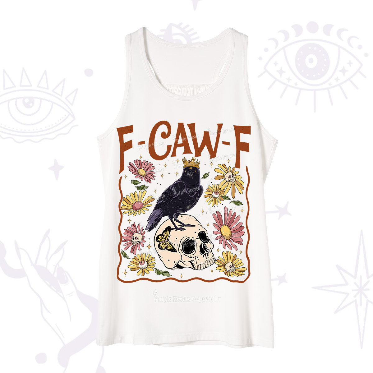 Purplehecate Funny F-Caw-F Crow Tank