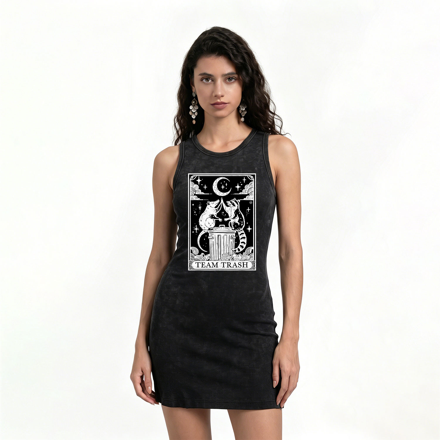 Purplehecate The Team Trash Tarot Vintage Bodycon Tank Dress