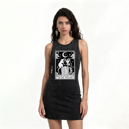 Purplehecate The Team Trash Tarot Vintage Bodycon Tank Dress