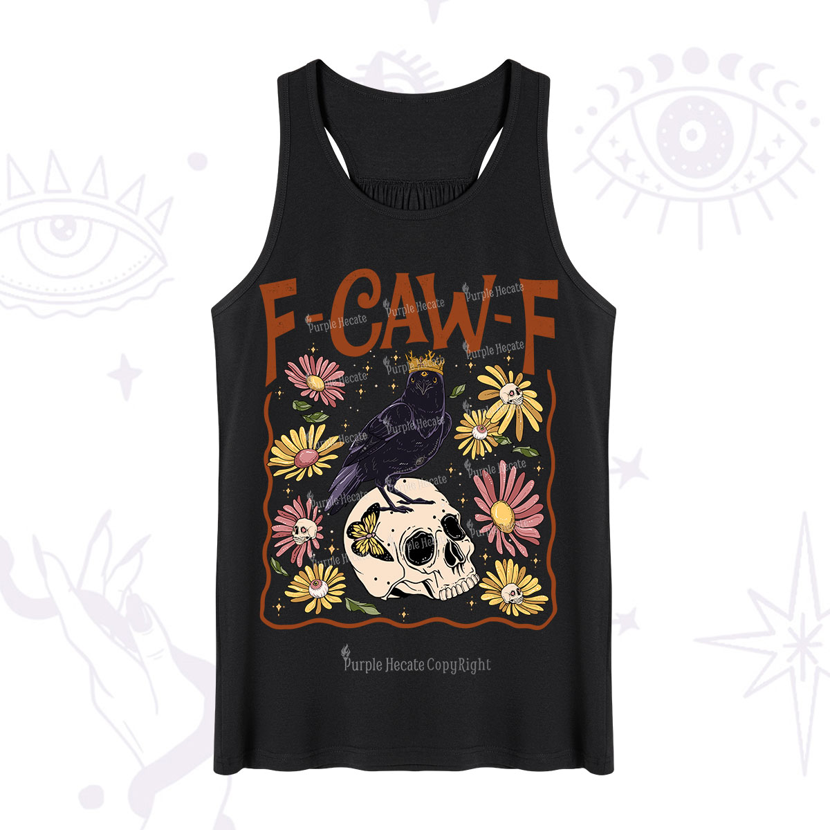 Purplehecate Funny F-Caw-F Crow Tank