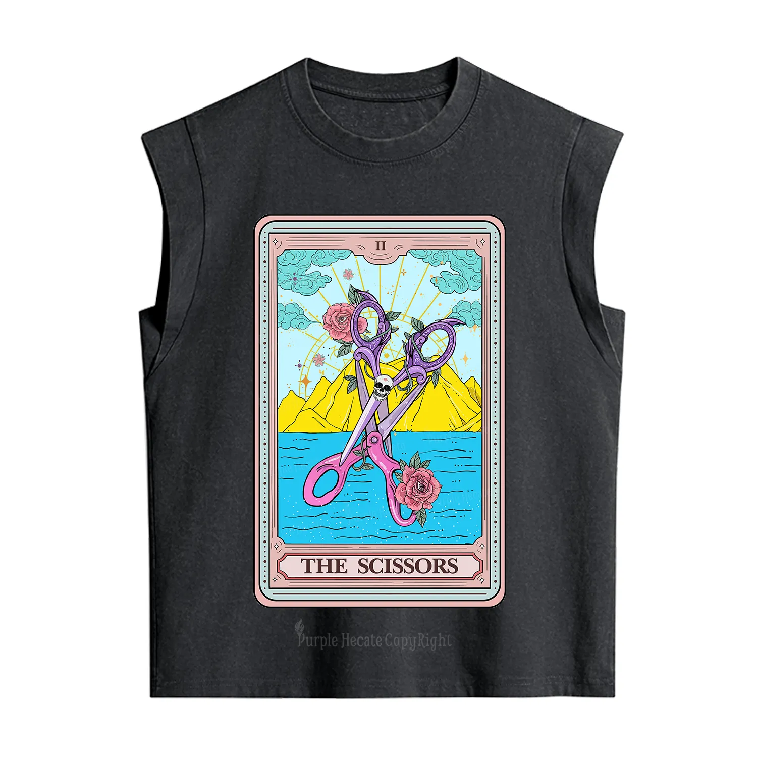 Purplehecate The Scissor Tarot Pride Vintage Washed Tank