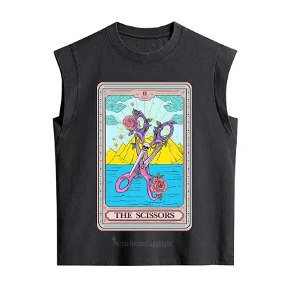 Purplehecate The Scissor Tarot Pride Vintage Washed Tank