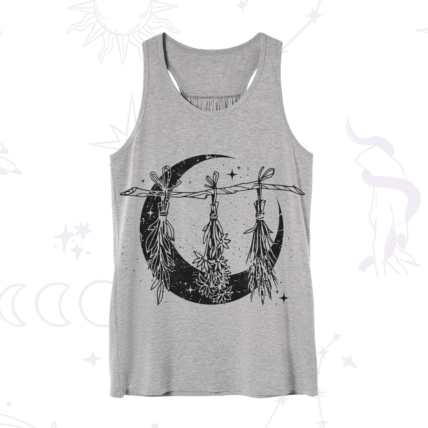 Purplehecate Witchy Moon Herbs Tank