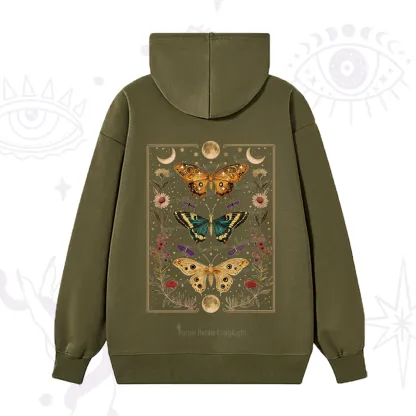 Purplehecate Sun and Moon Butterfly Hoodie