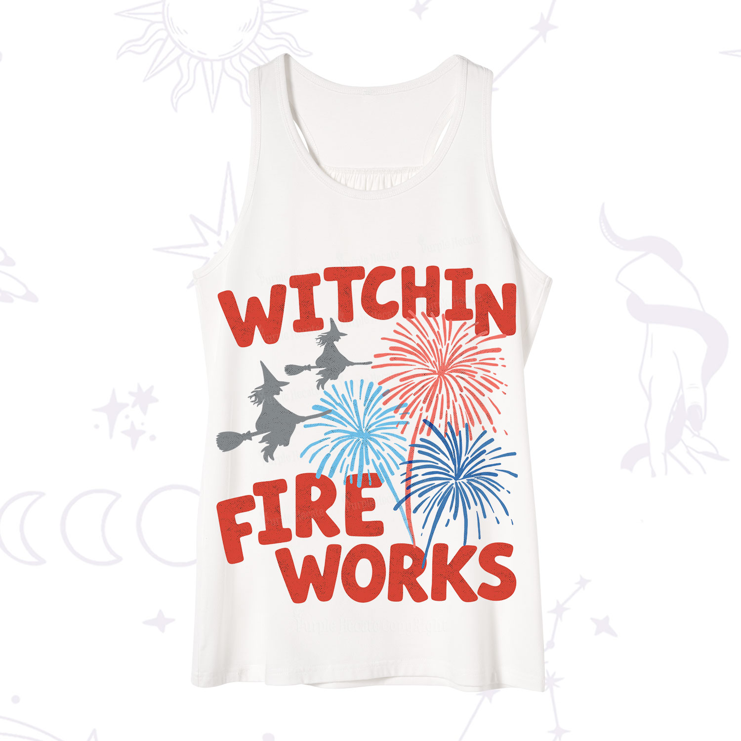 Purplehecate Witchin' Fireworks 4th of July Tank