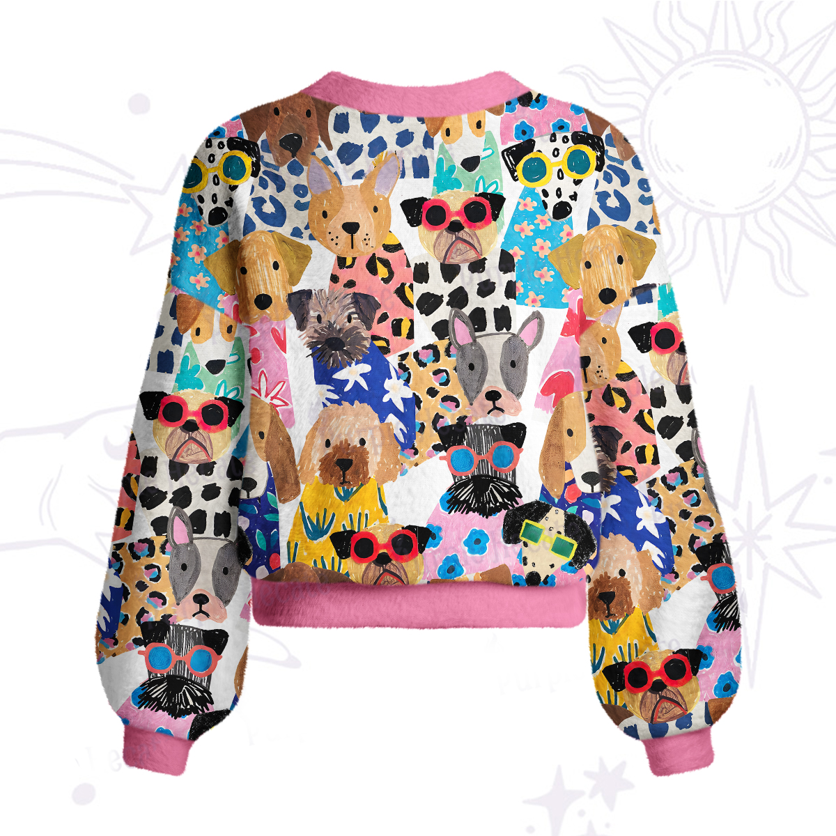 Purplehecate Puppy Parade Cardigan Sweaters