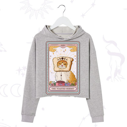 Purplehecate The Toasted Hermit Tarot Crop Hoodie