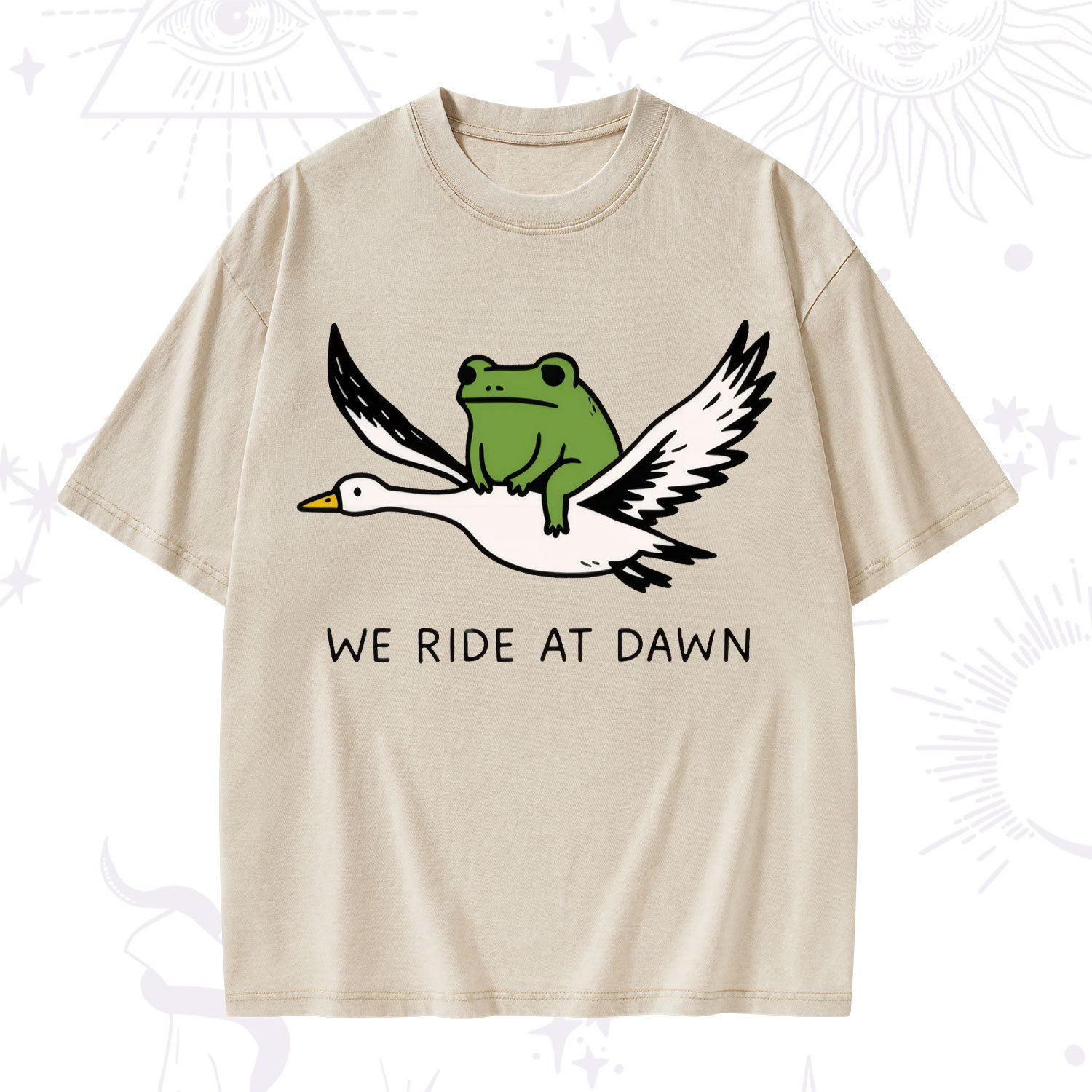 Purplehecate We Ride at Dawn Washed T-Shirt