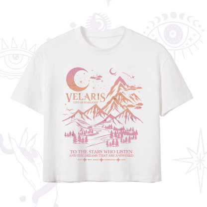 Purplehecate Echoes of the Hidden City Crop T-Shirt