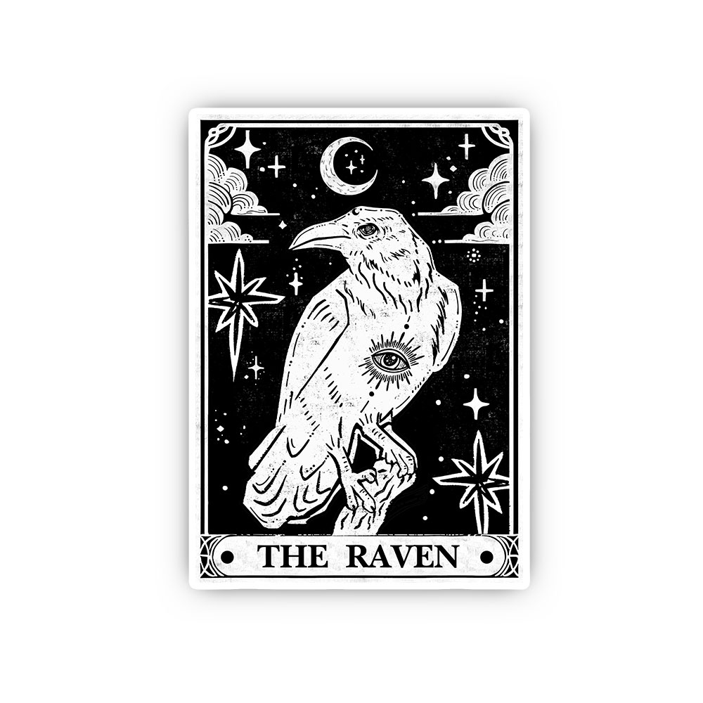 Purplehecate The Raven Tarot Sticker