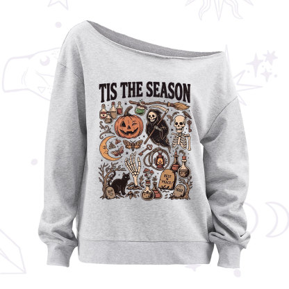 Purplehecate Tis The Season Off The Shoulder Sweatshirt