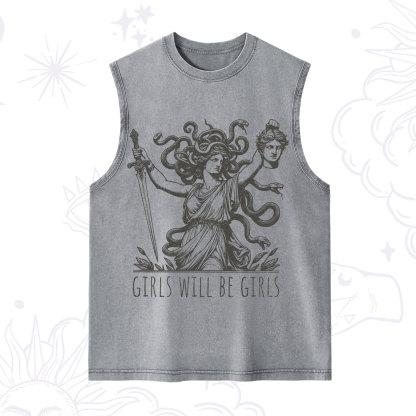 Purplehecate Girls Will Be Girls Medusa Washed Tank
