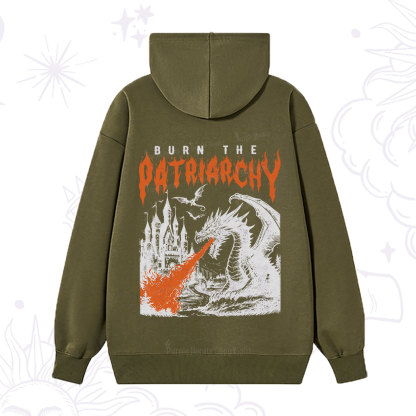 Purplehecate Burn the Patriarchy Dragon Hoodie