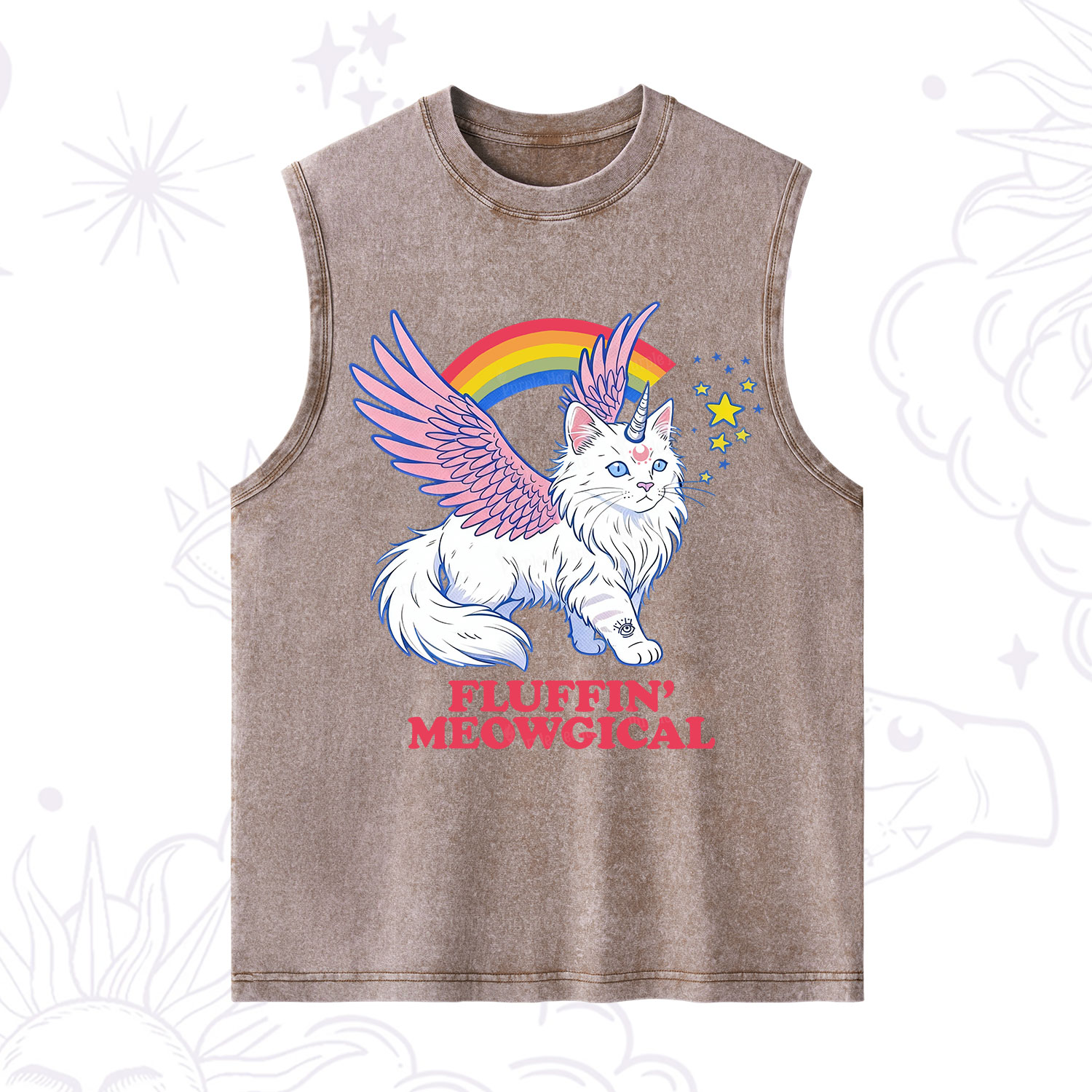 Purplehecate Fluffin Meowgical Washed Tank