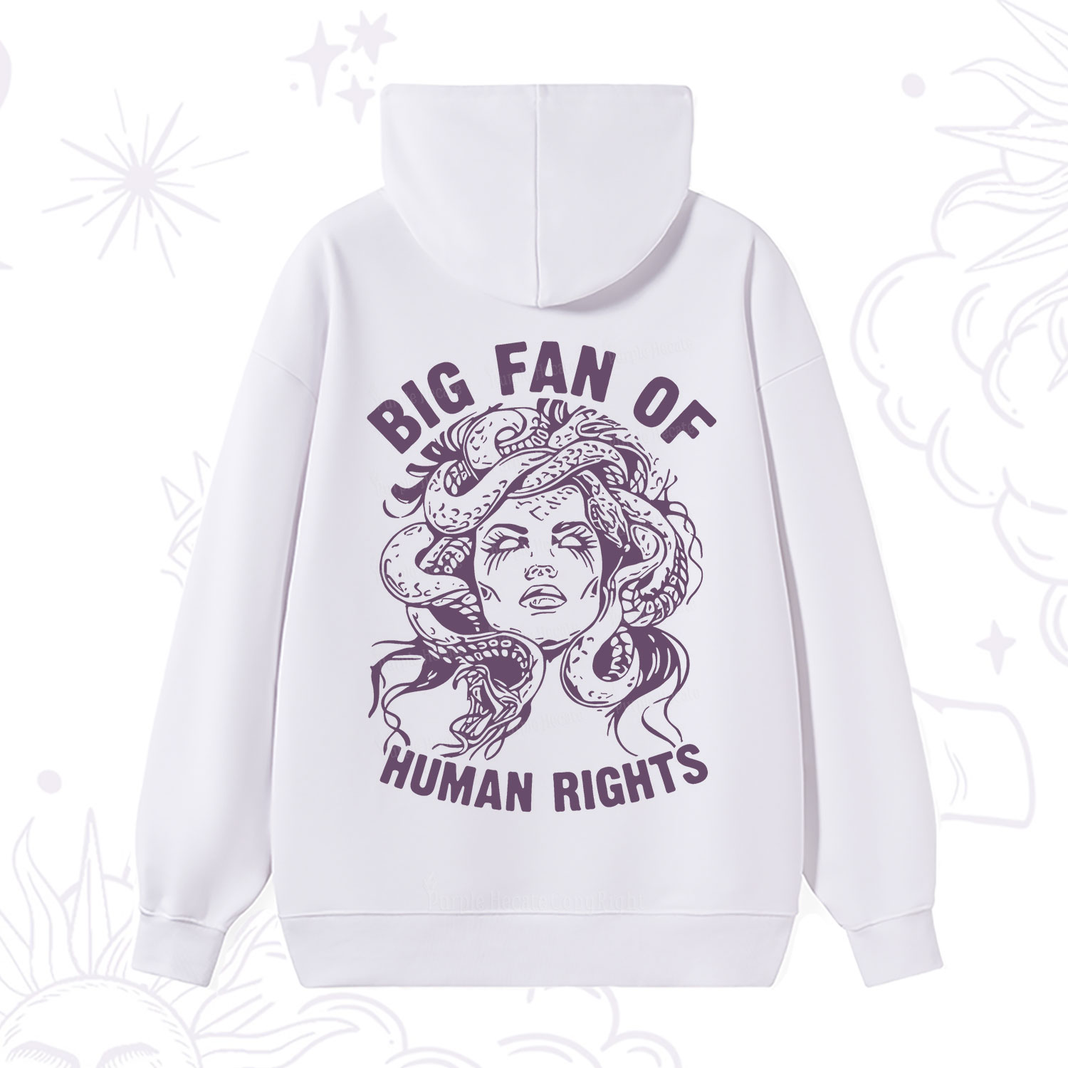 Purplehecate Big Fan of Human Rights Hoodie