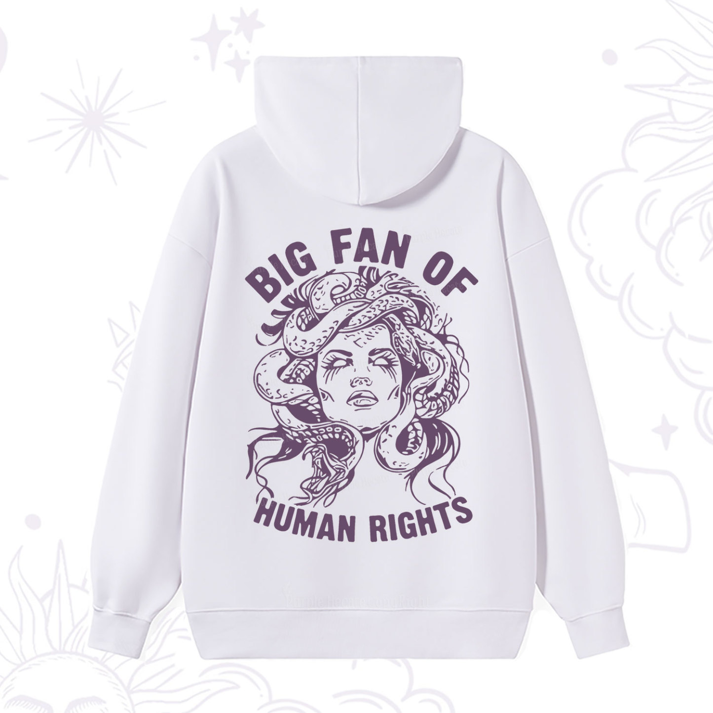 Purplehecate Big Fan of Human Rights Hoodie