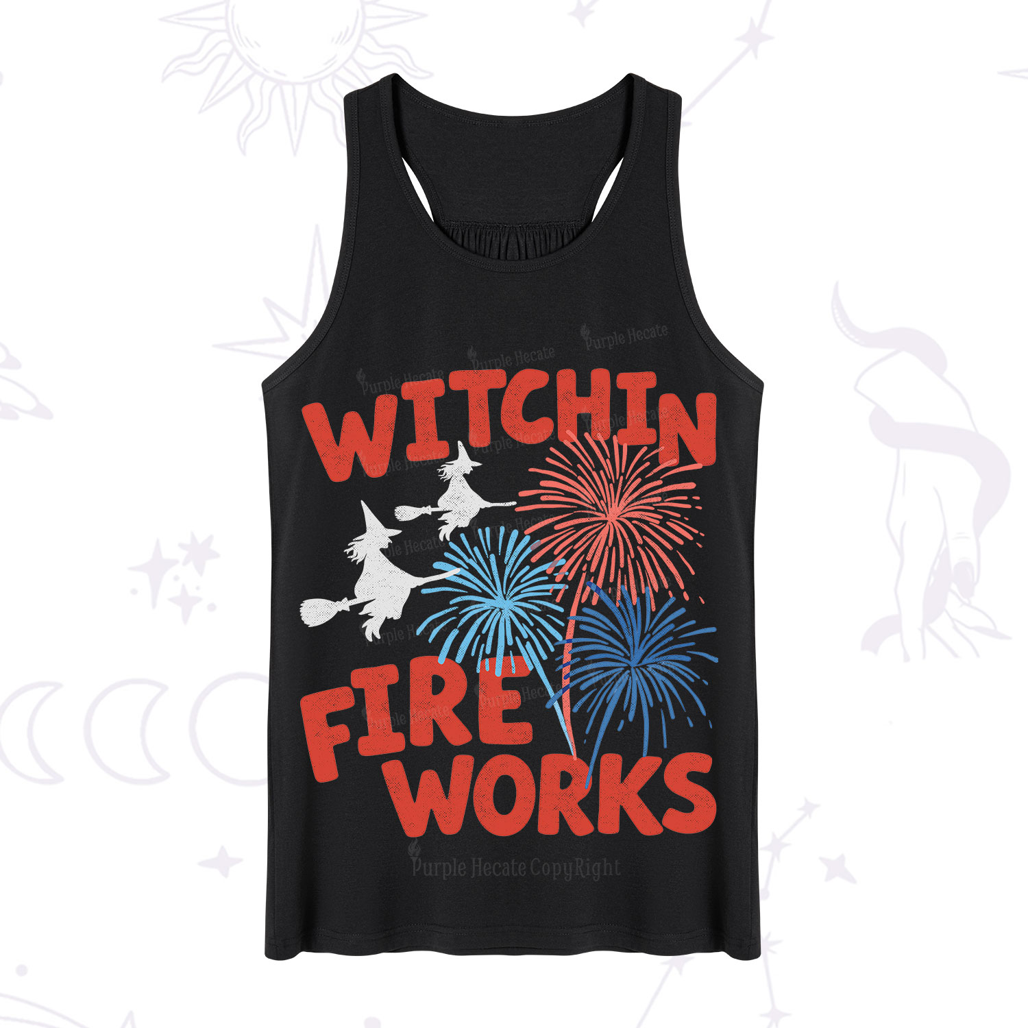 Purplehecate Witchin' Fireworks 4th of July Tank