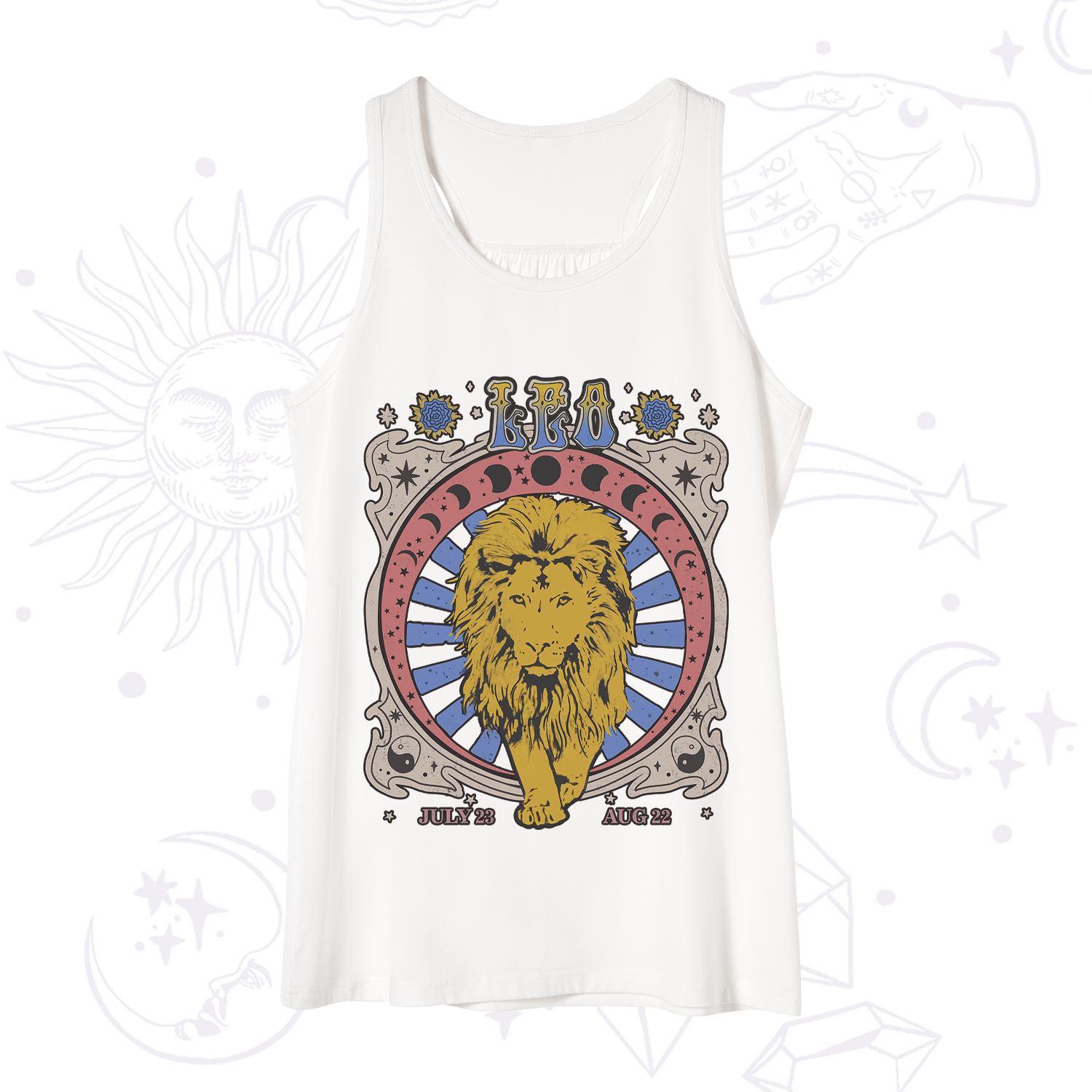 Purplehecate Leo Crew Zodiac Tank