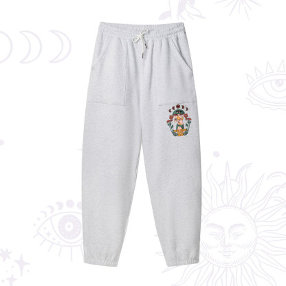 Purplehecate Stay Trippy Little Hippie Fleece Sweatpants