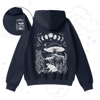 Purplehecate Celestial Frog Mushrooms Fleece Hoodie Suit