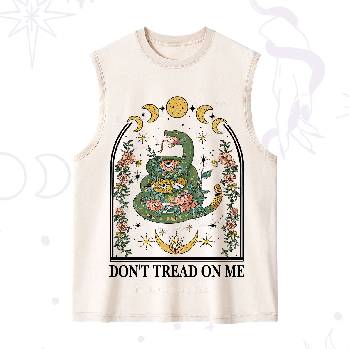 Purplehecate Don't Tread On Me Washed Tank