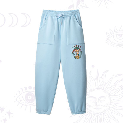 Purplehecate Stay Trippy Little Hippie Fleece Sweatpants