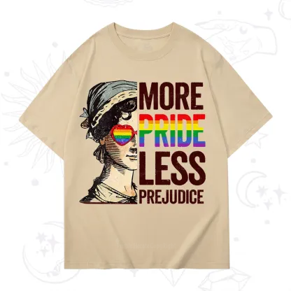 Purplehecate More Pride Less Prejudice Rainbow T-Shirt