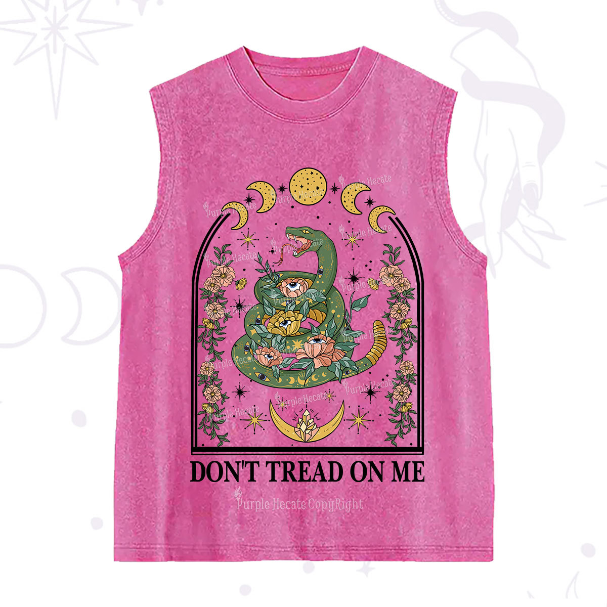 Purplehecate Don't Tread On Me Washed Tank