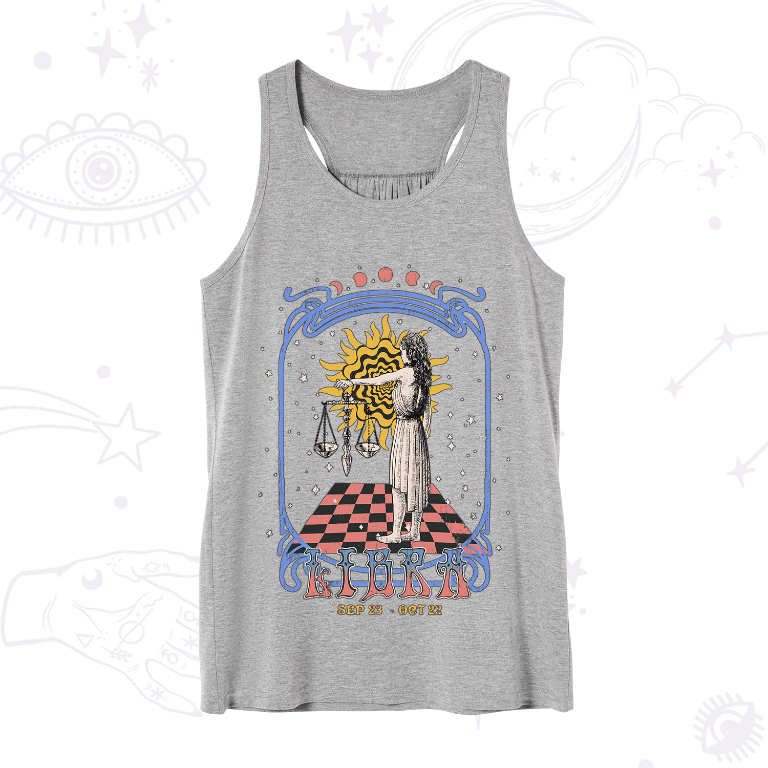 Purplehecate Libra Crew Zodiac Tank