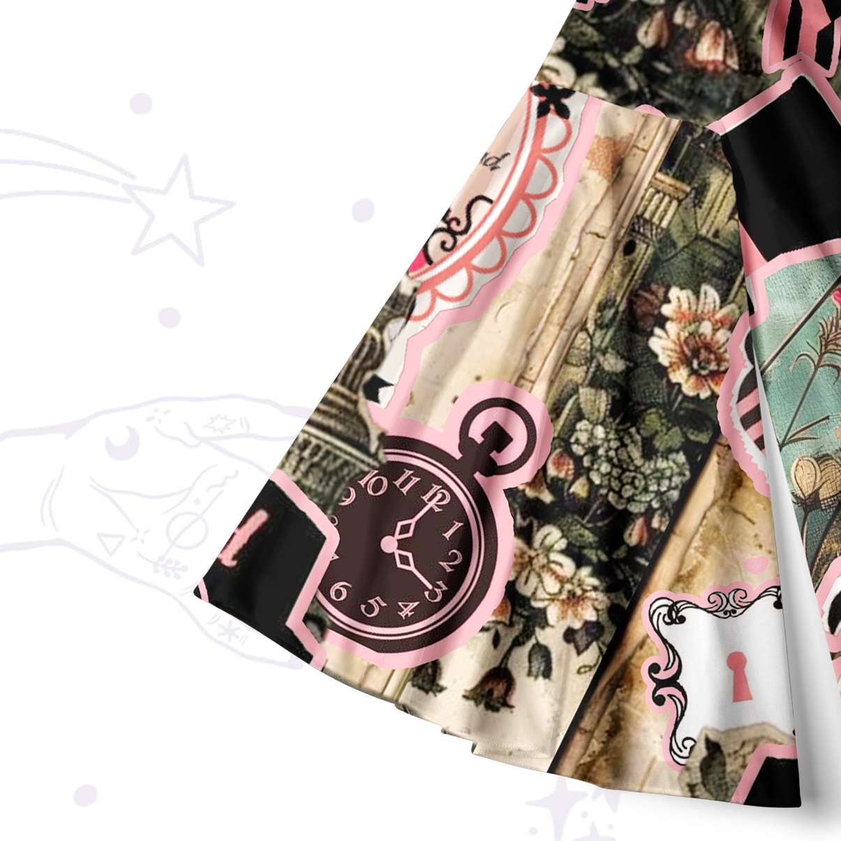 [Copy][Copy]Purplehecate Psychedelic Mushroom Bell Sleeve Dress