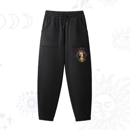 Purplehecate Stay Trippy Little Hippie Fleece Sweatpants