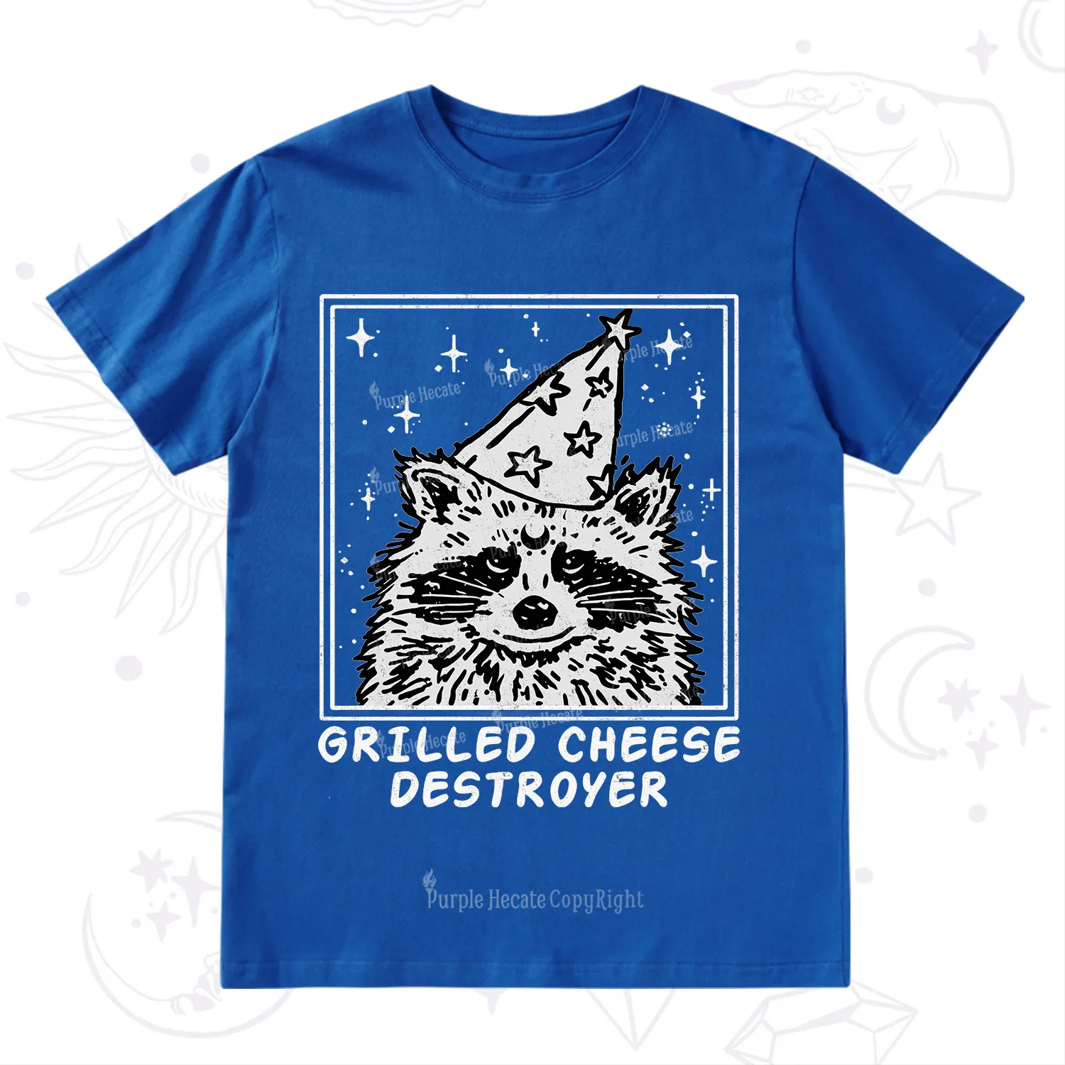 Purplehecate Grilled Cheese Destroyer Raccoon T-Shirt