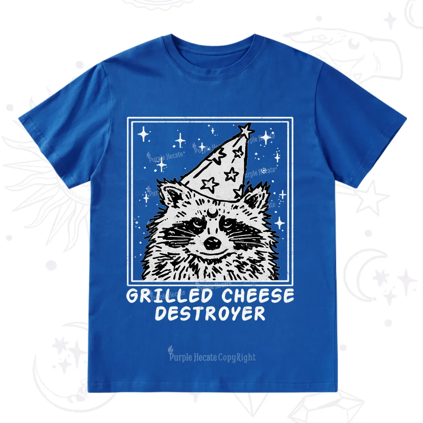 Purplehecate Grilled Cheese Destroyer Raccoon T-Shirt