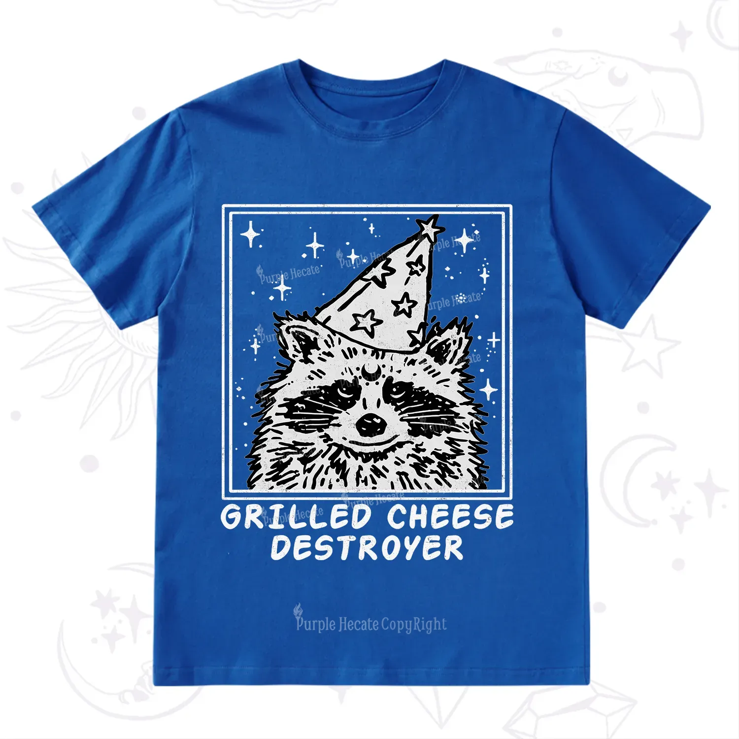 Purplehecate Grilled Cheese Destroyer Raccoon T-Shirt