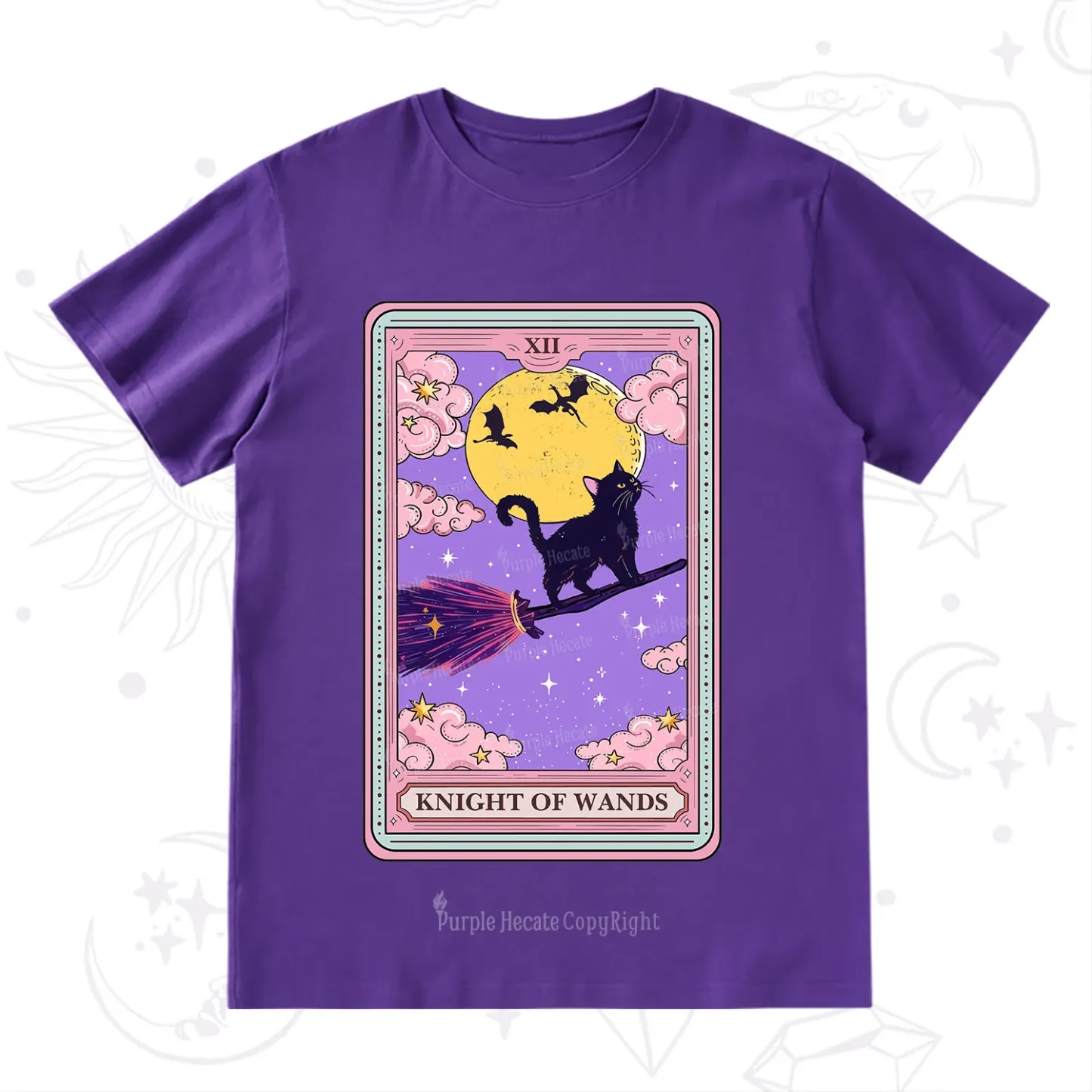Purplehecate The Knight of Wands Tarot T-Shirt