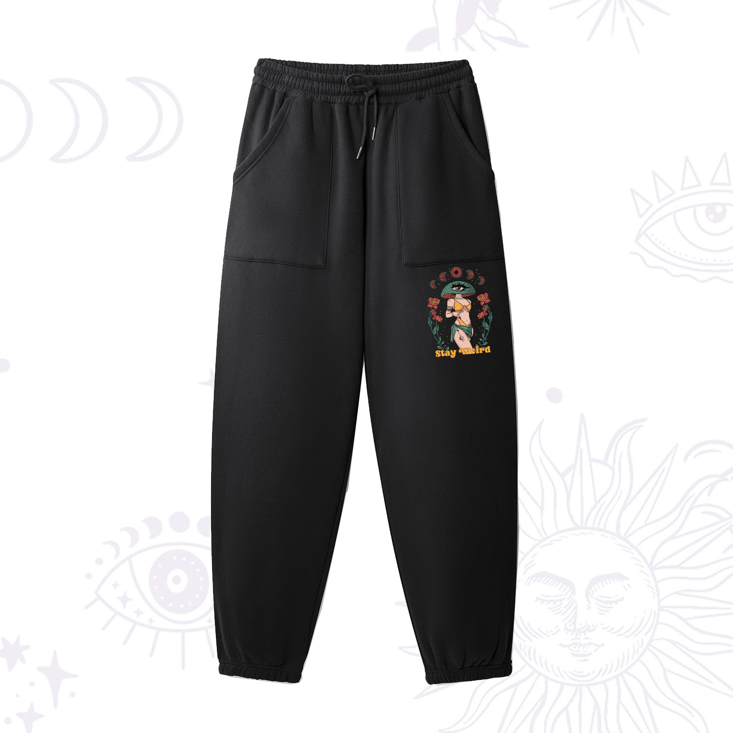 Purplehecate Stay Weird Fleece Sweatpants
