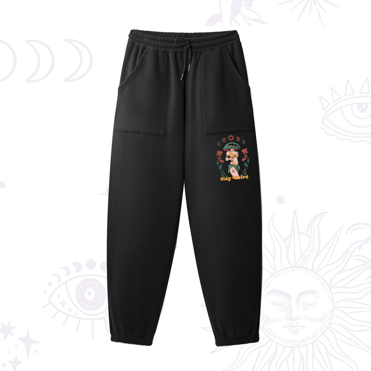 Purplehecate Stay Weird Fleece Sweatpants